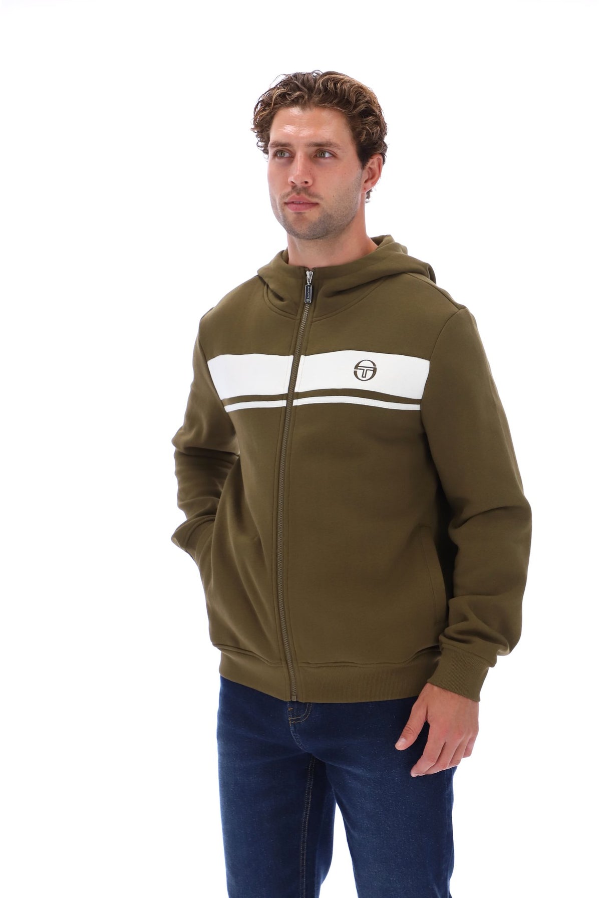 Sergio Tacchini Damarindo Hoodie - Dark Olive