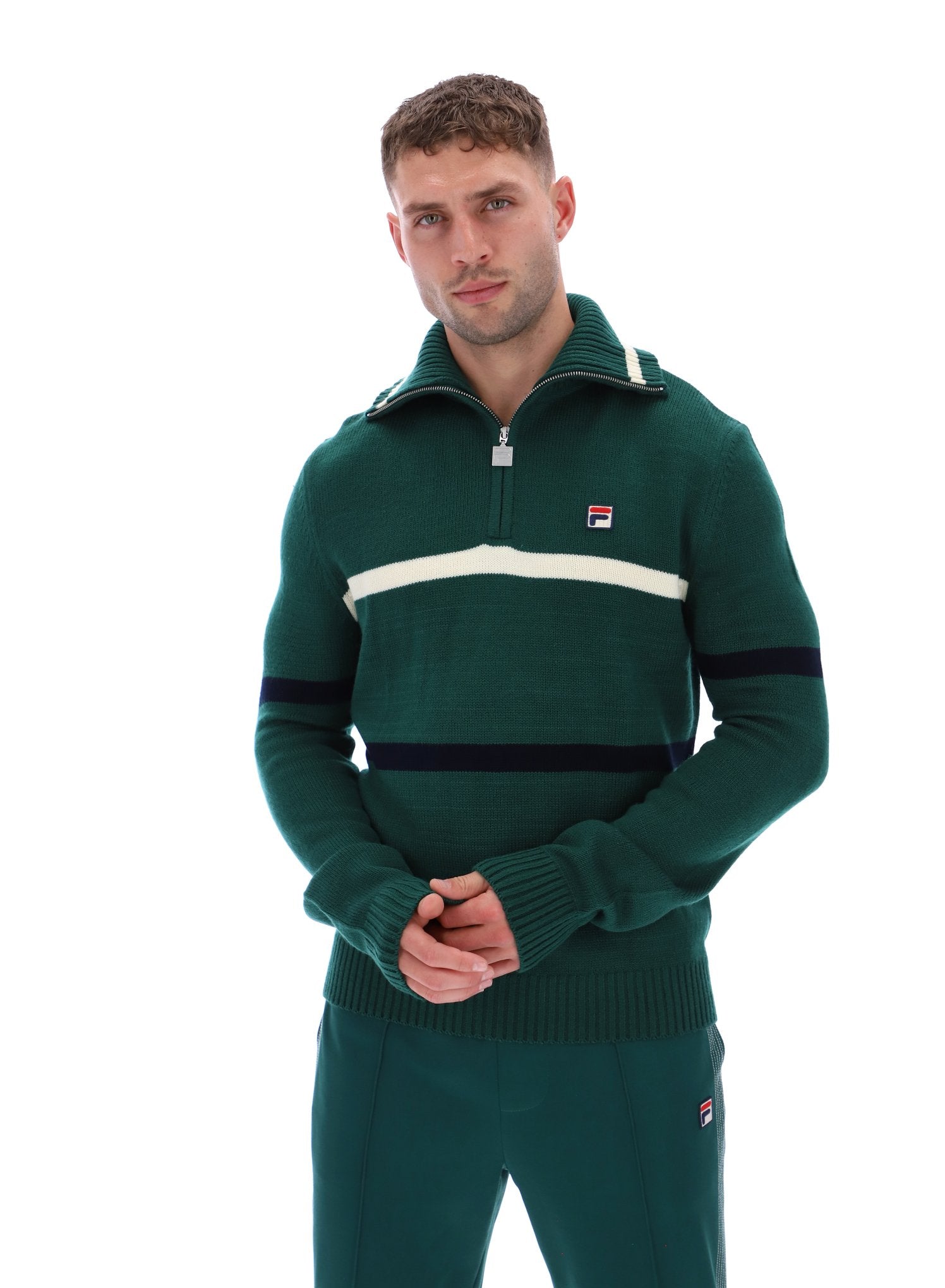 Fila Camilo 1/4 Zip Knit - Green