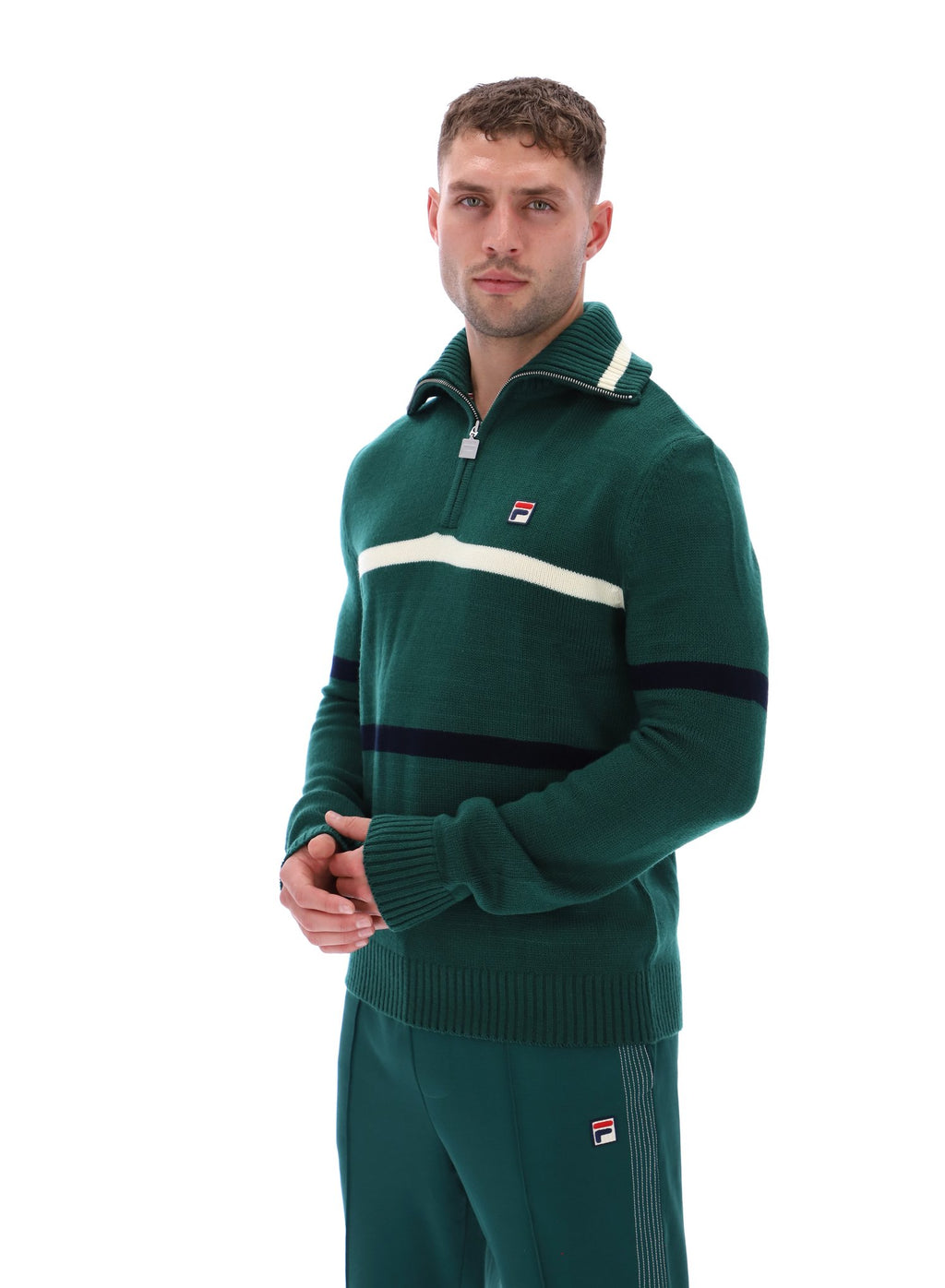 Fila Camilo 1/4 Zip Knit - Green