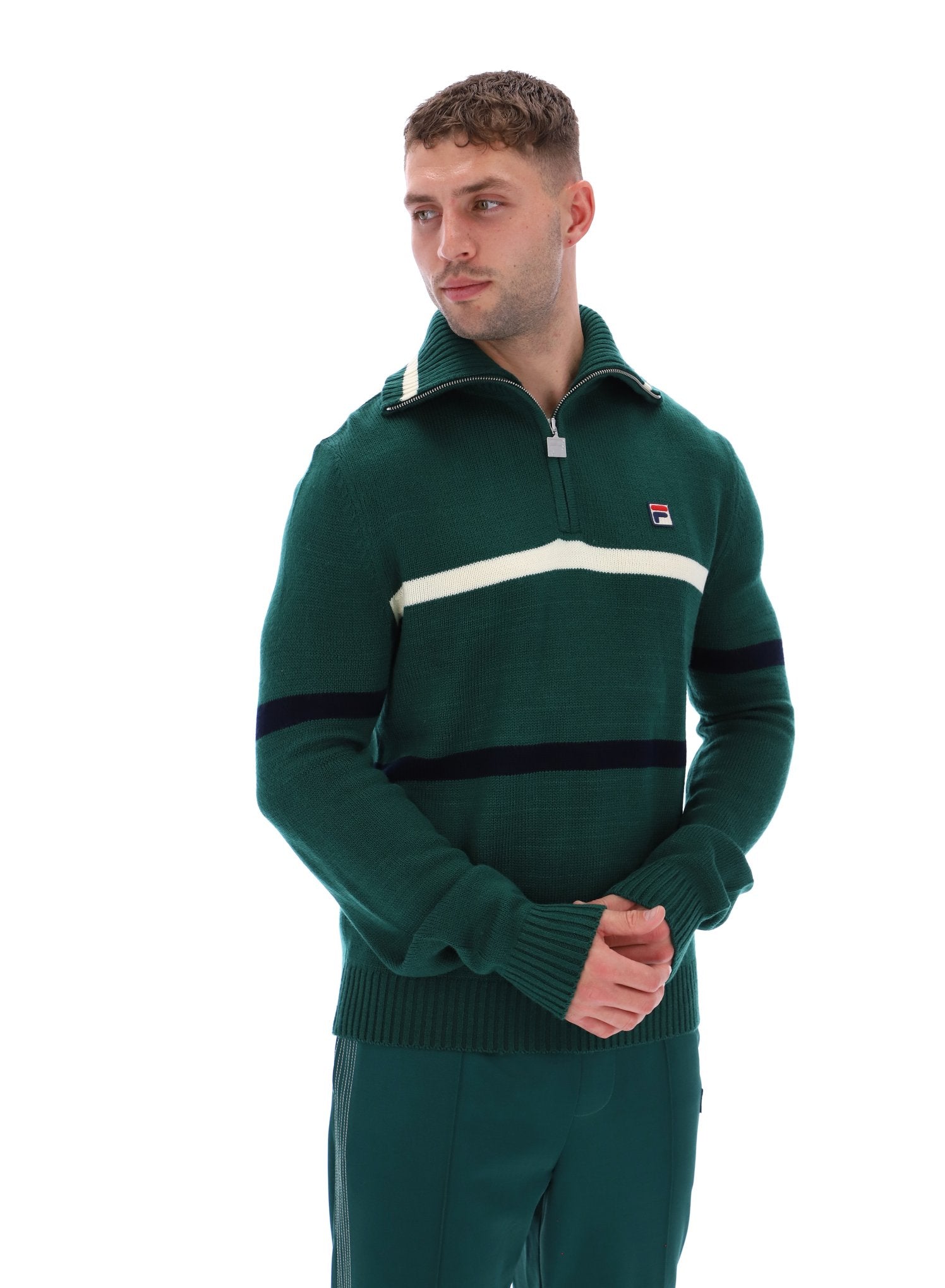 Fila Camilo 1/4 Zip Knit - Green