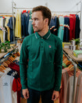 Fila Monte Long-Sleeve Polo - Forest Green