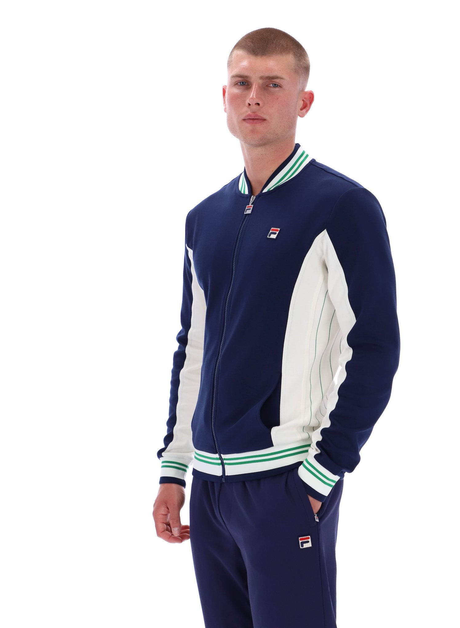 Fila Settanta Track Top - Navy/White/Green