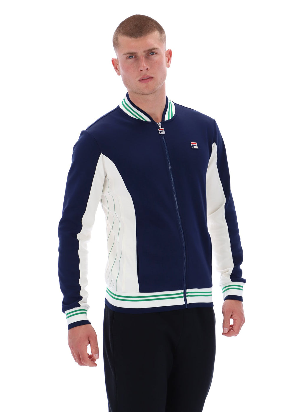 Fila Settanta Track Top - Navy/White/Green
