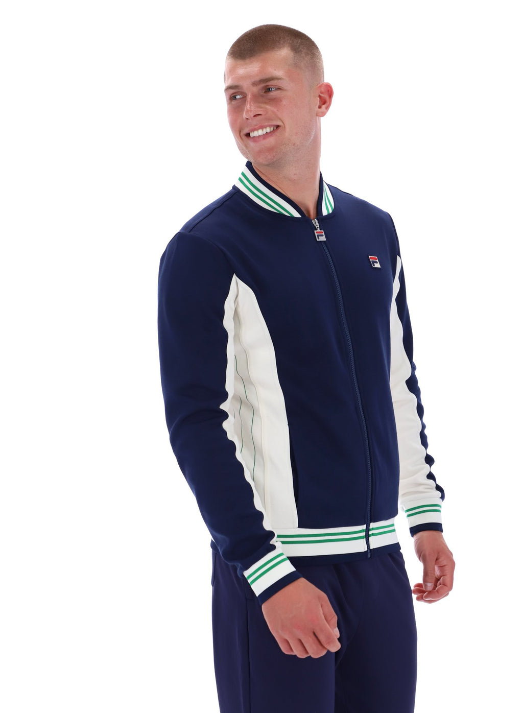 Fila Settanta Track Top - Navy/White/Green