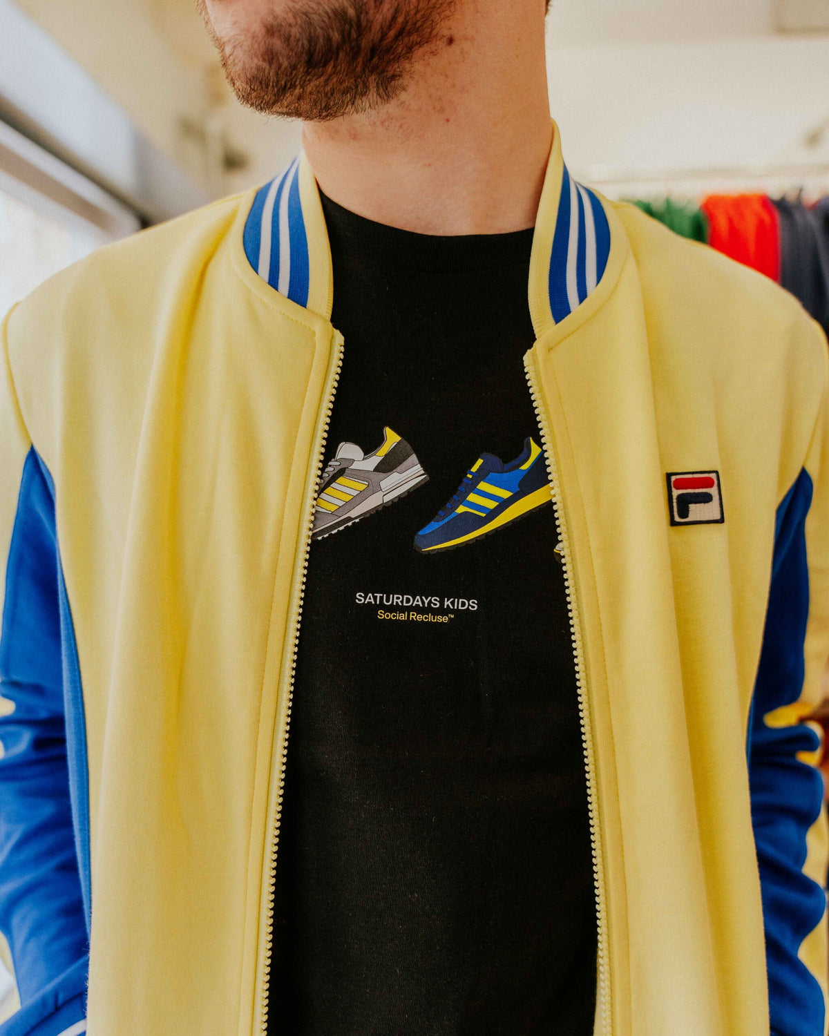 Fila Settanta Track Top - Yellow/Blue