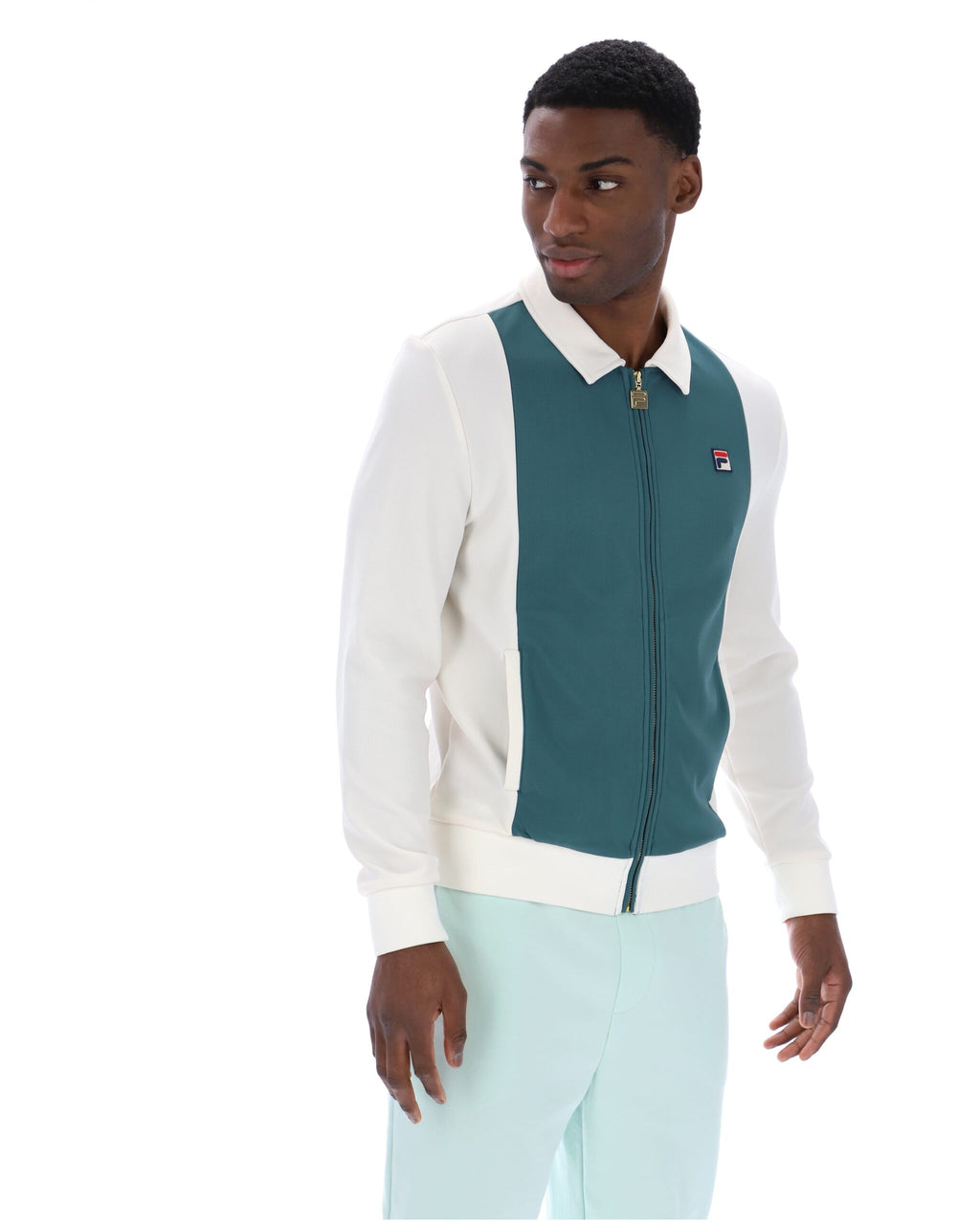 Fila Tommaso Track Top - Mediterranean Green/White
