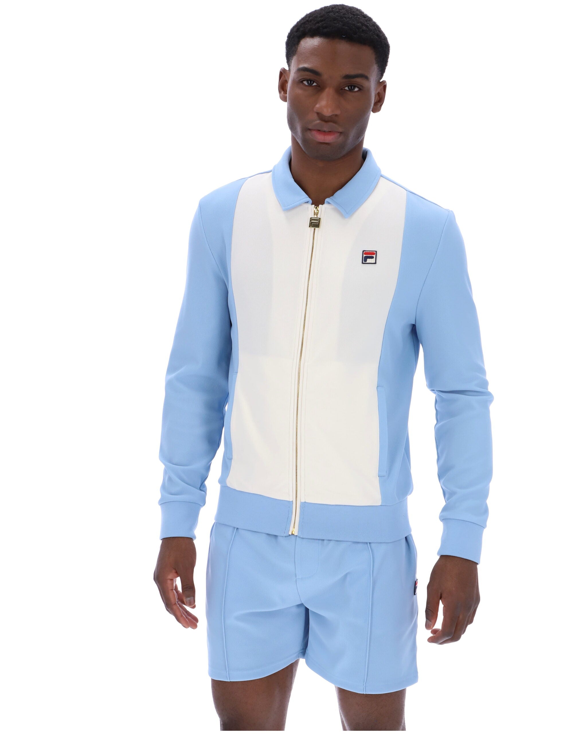 Fila Tommaso Track Top - Sky Blue/White
