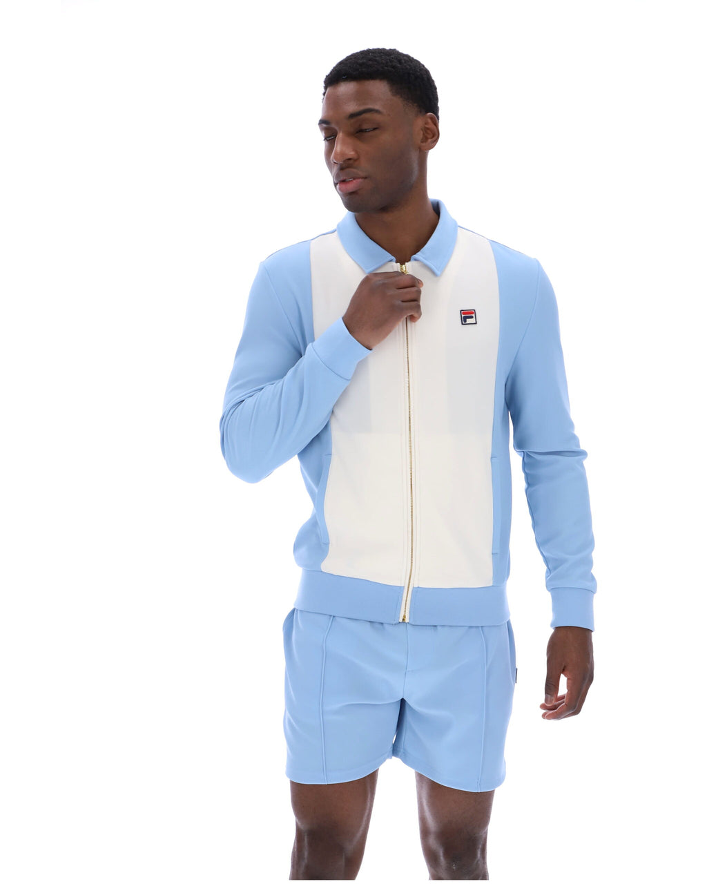 Fila Tommaso Track Top - Sky Blue/White