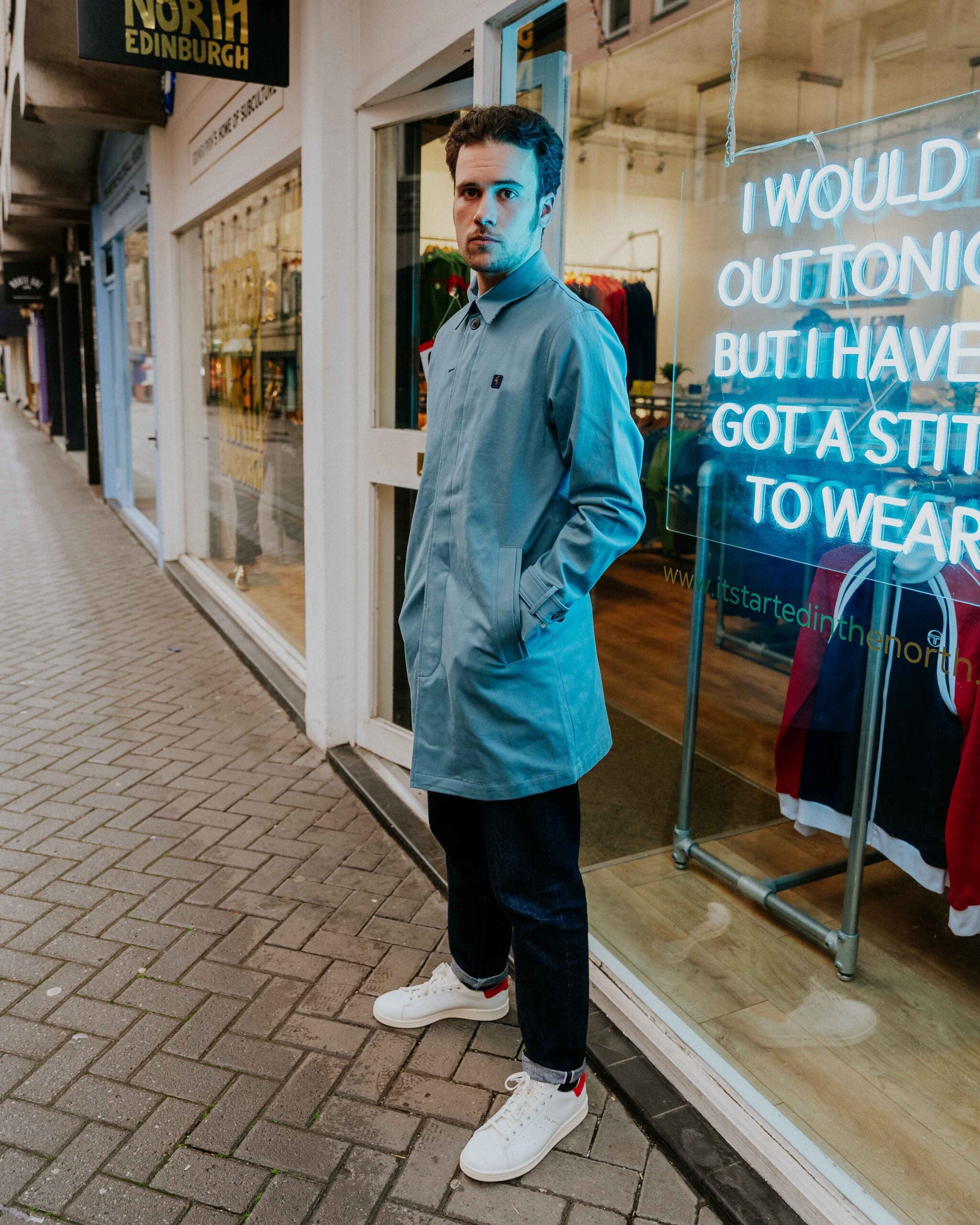 Gabicci Vintage Houghton Mac - Aqua