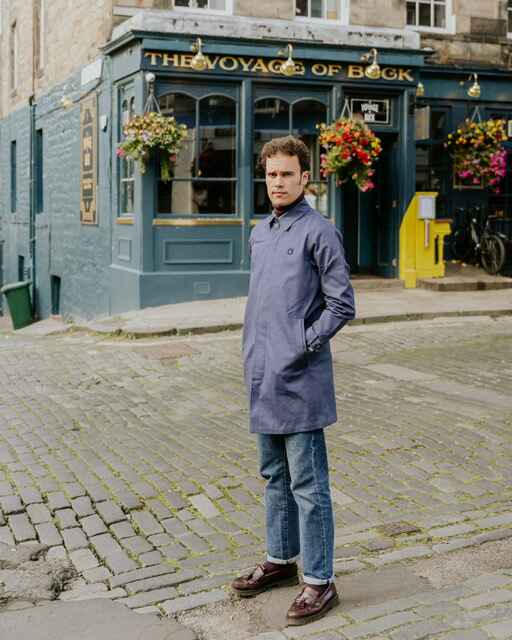Gabicci Vintage Houghton Mac - Storm Blue