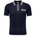 Gabicci Johnson Zip Polo - Navy