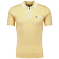 Gabicci Johnson Zip Polo - Lemon Yellow