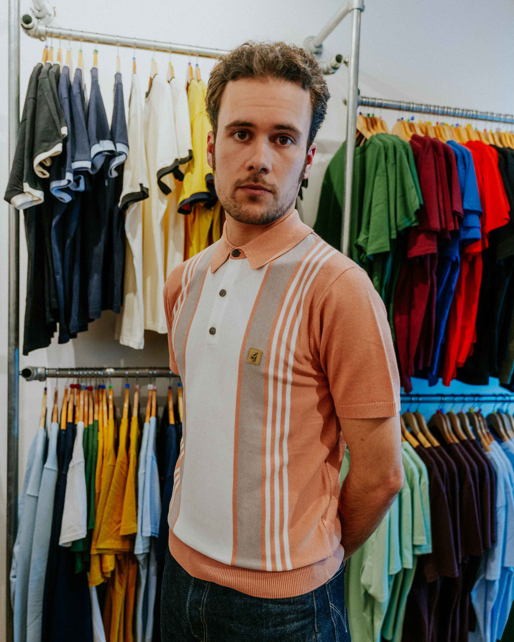 Gabicci Searle Polo - Peach