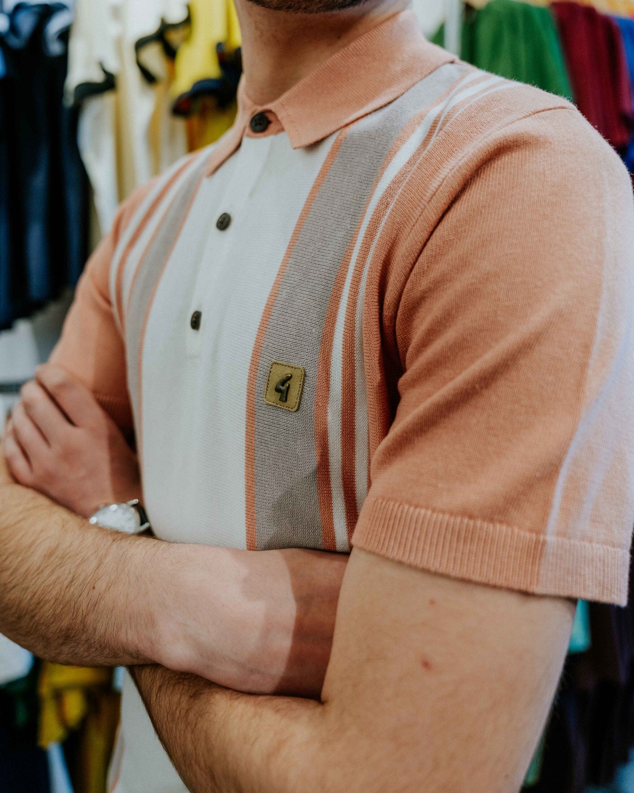 Gabicci Searle Polo - Peach