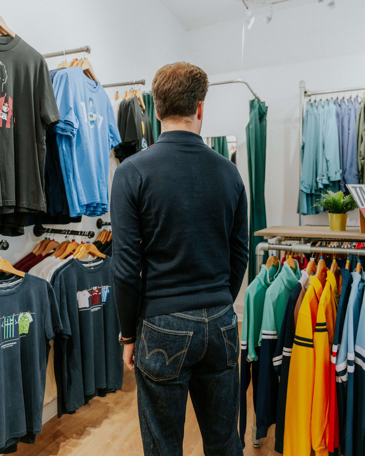 Gabicci Soda Long-Sleeve Polo - Navy