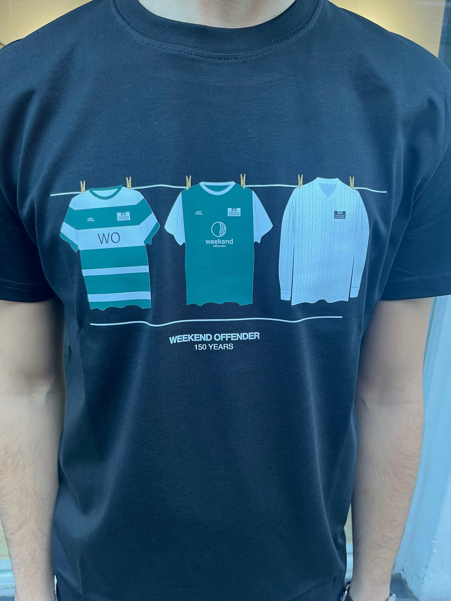 Weekend Offender Hibs 150 Tee - Black