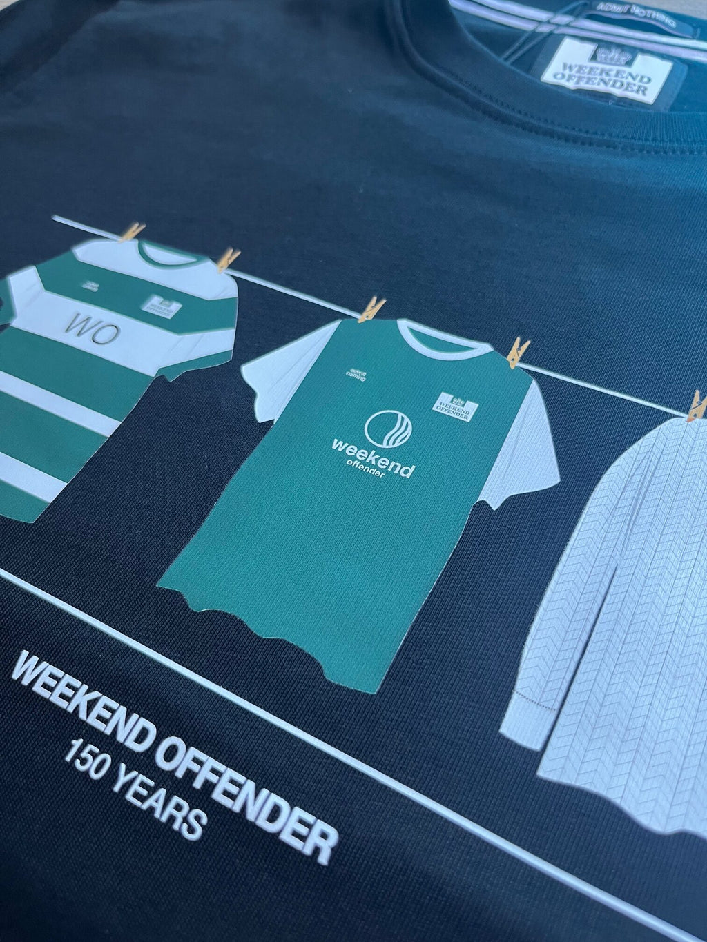 Weekend Offender Hibs 150 Tee - Black