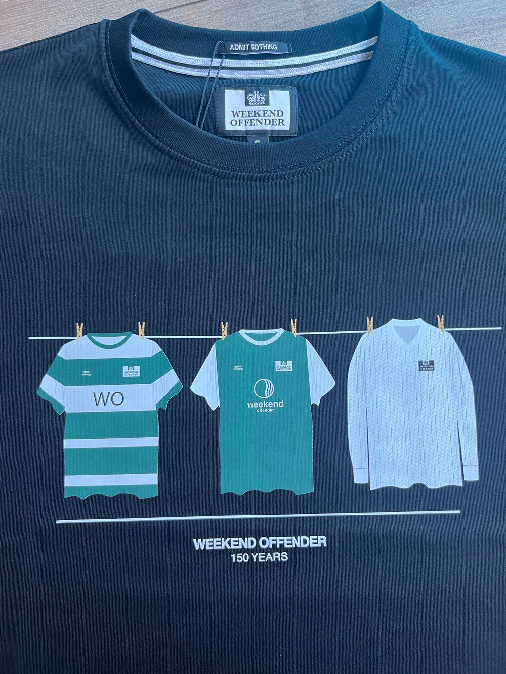 Weekend Offender Hibs 150 Tee - Black