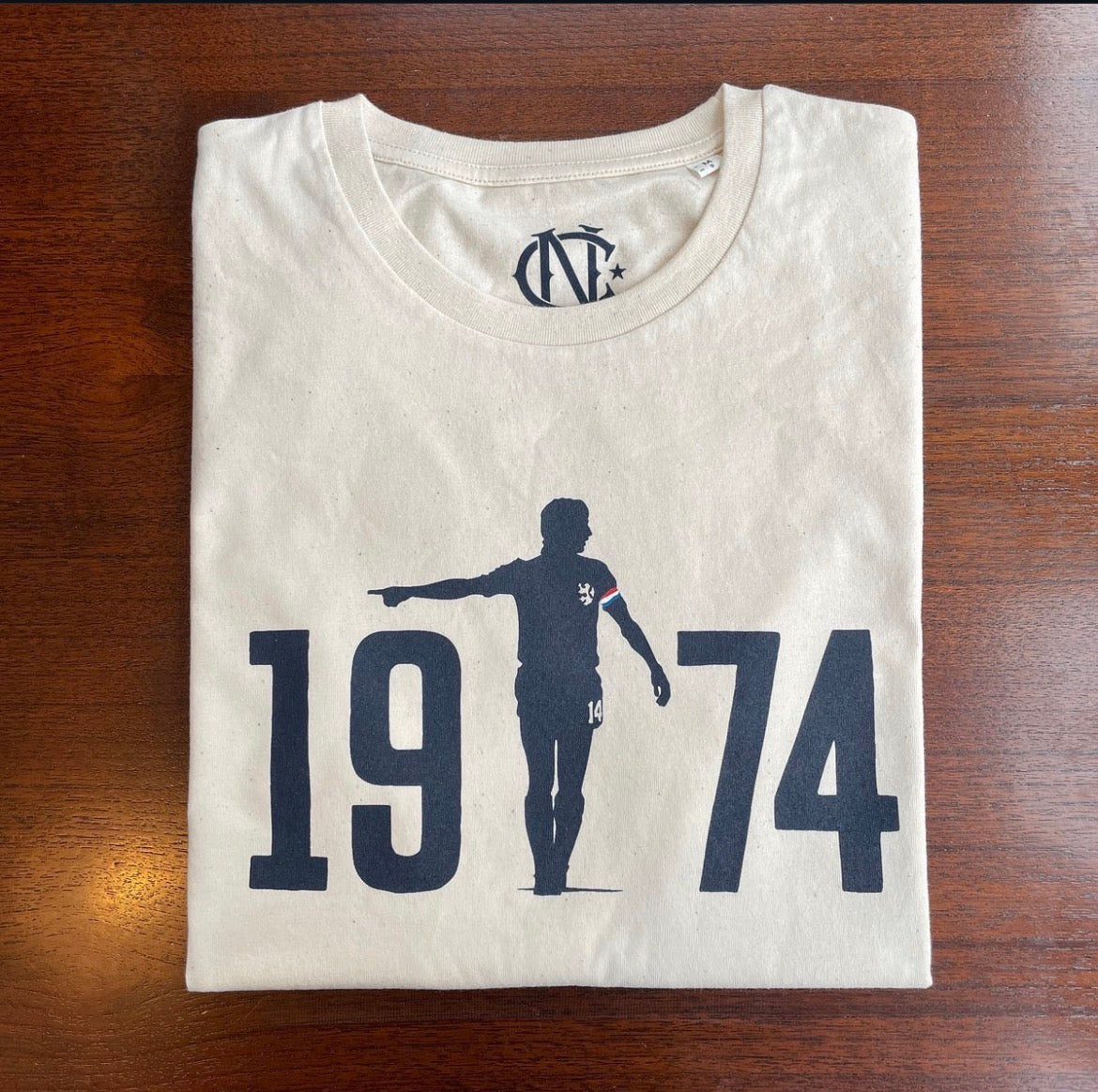 The North Curve Cruyff '74 Tee - Beige