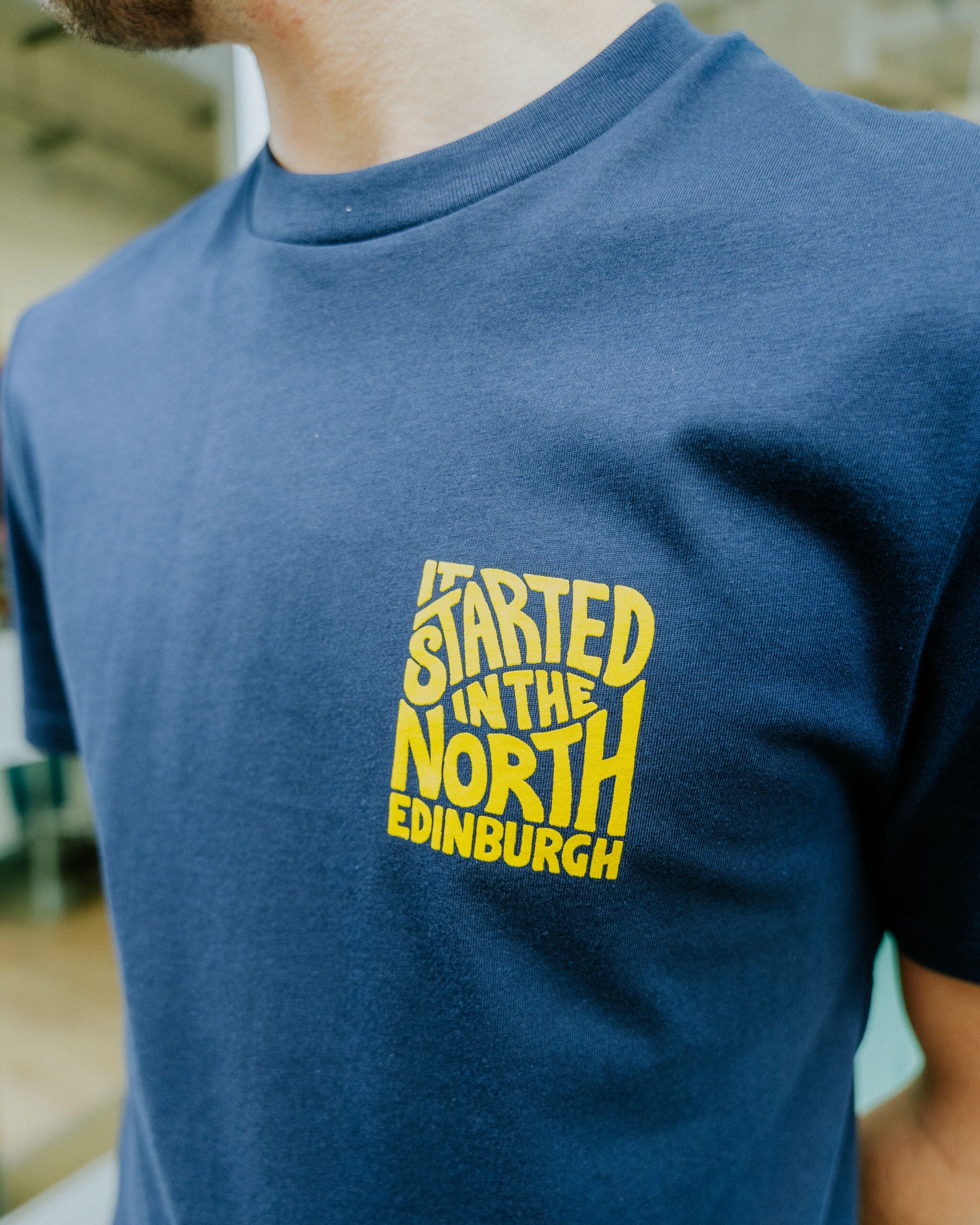 ISITN Logo tee - Navy/Yellow