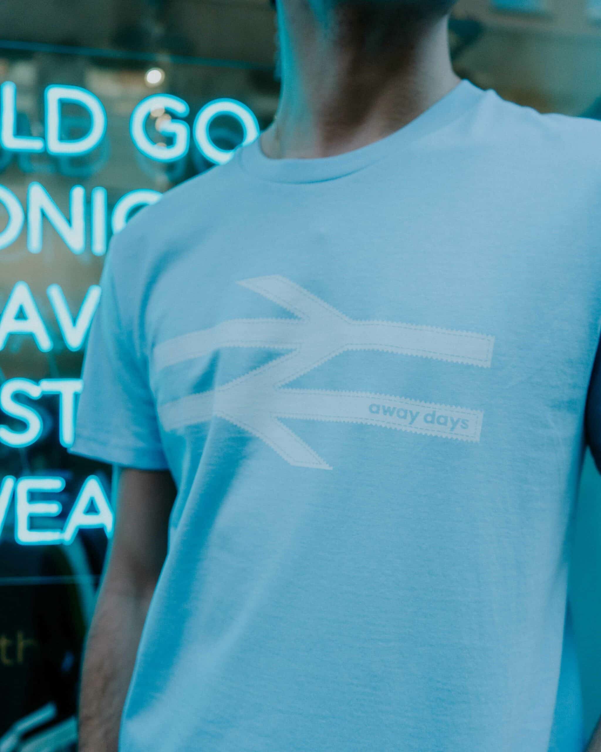 Away Days Tee - Sky Blue
