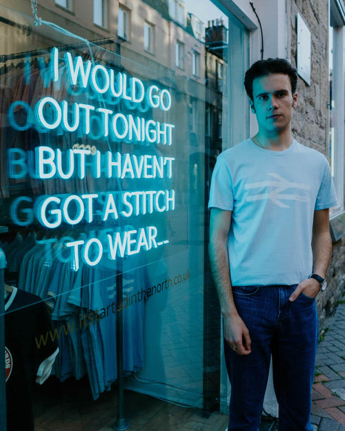 Away Days Tee - Sky Blue
