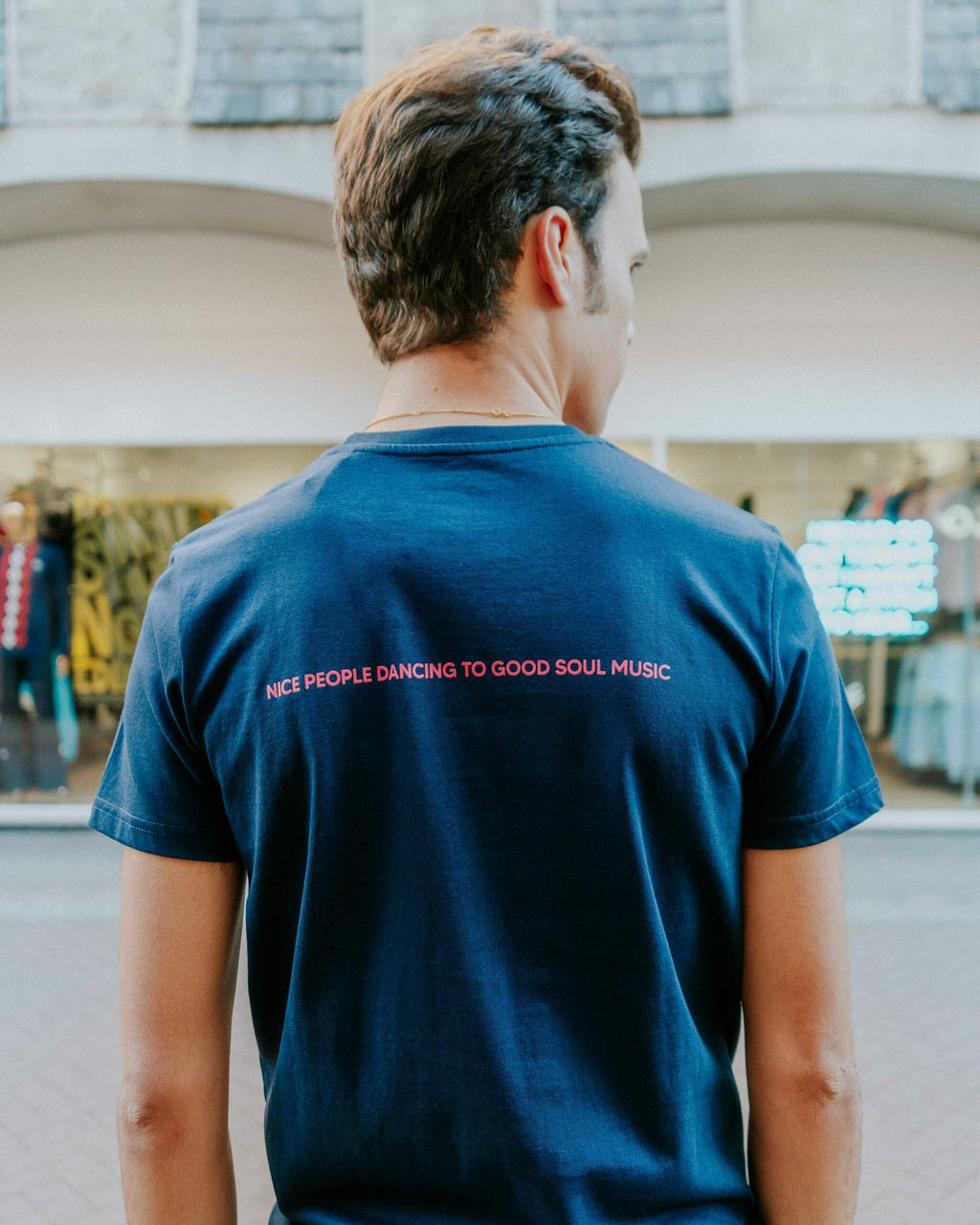 ISITN Logo Soul Tee - Navy/Pink