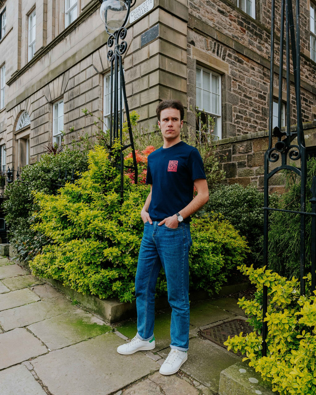 ISITN Logo Soul Tee - Navy/Pink