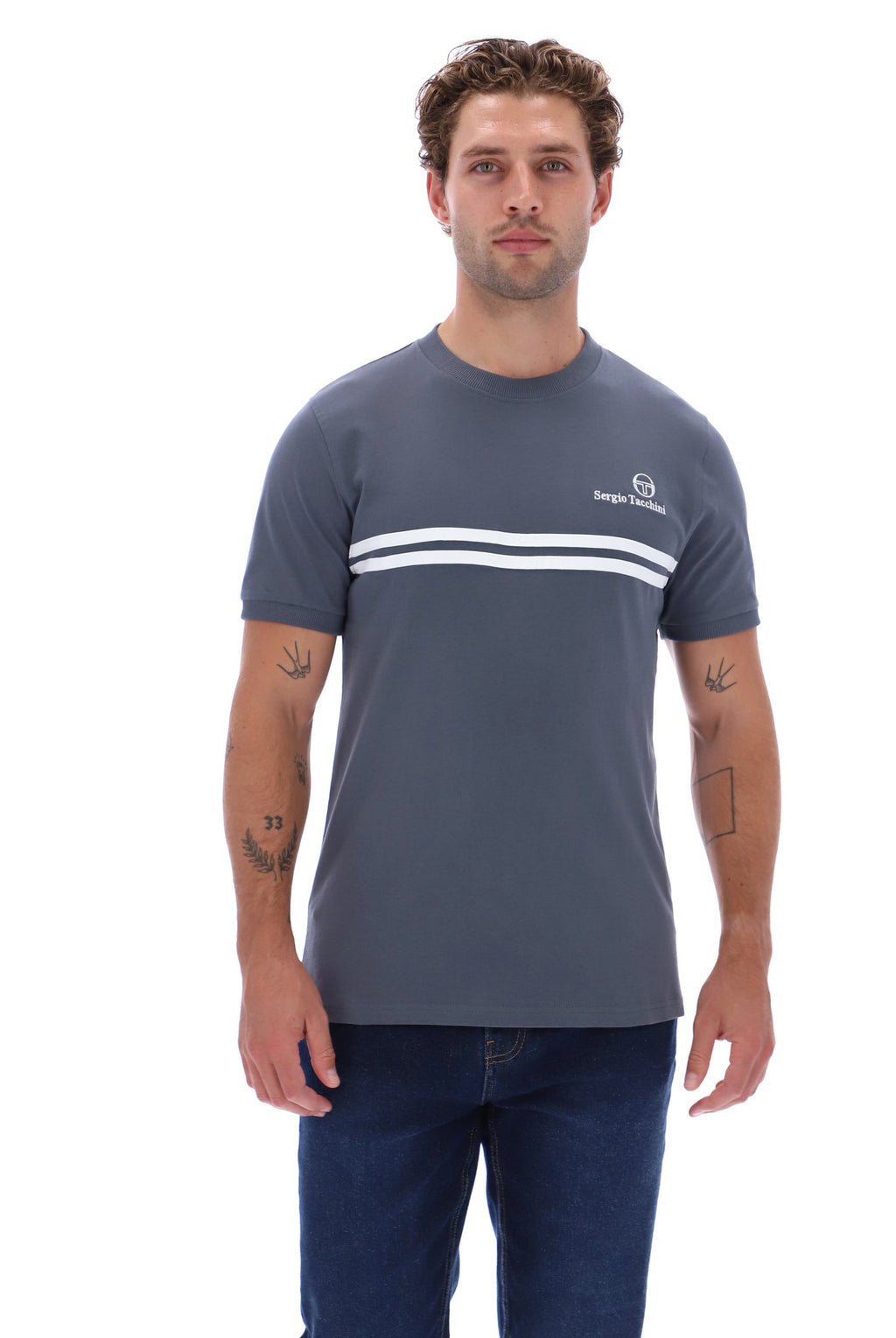 Sergio Tacchini New Supermac Tee - Dark Grey