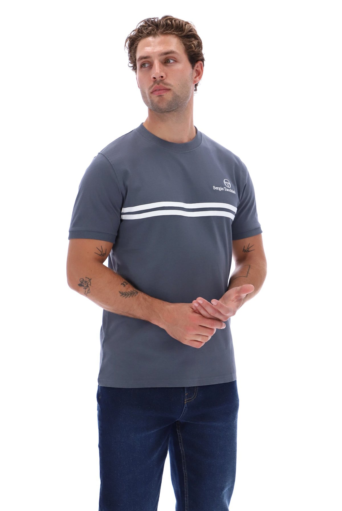 Sergio Tacchini New Supermac Tee - Dark Grey