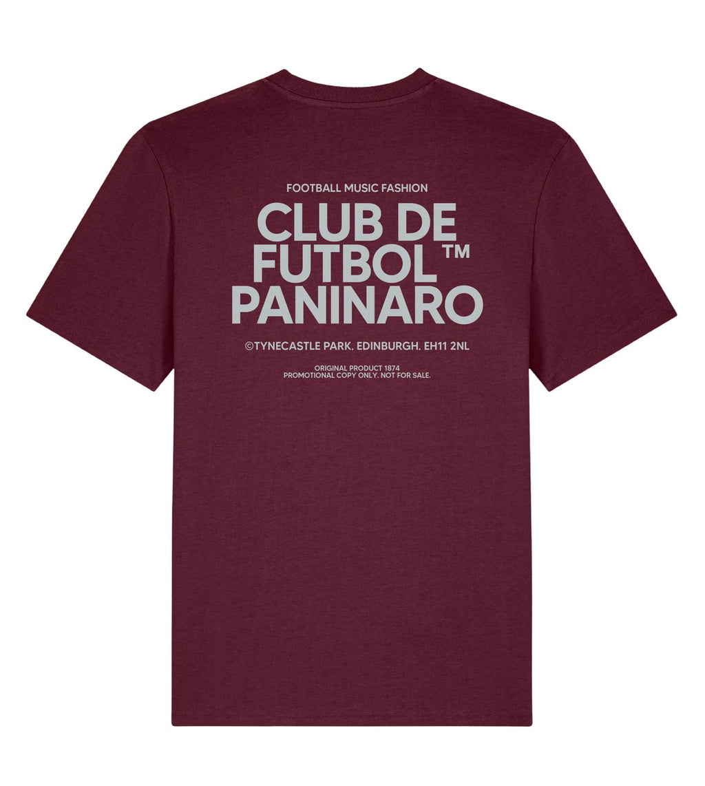 Paninaro Tynecastle Tee - Dark Maroon