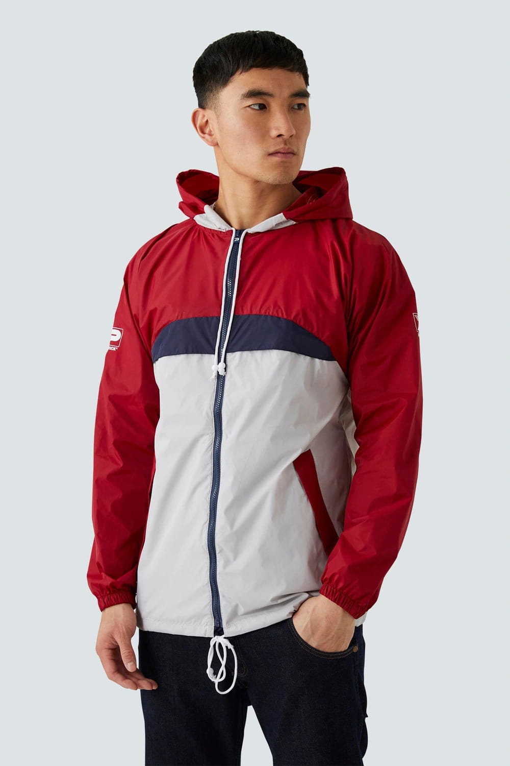 Patrick Cagoule - Maroon/Grey