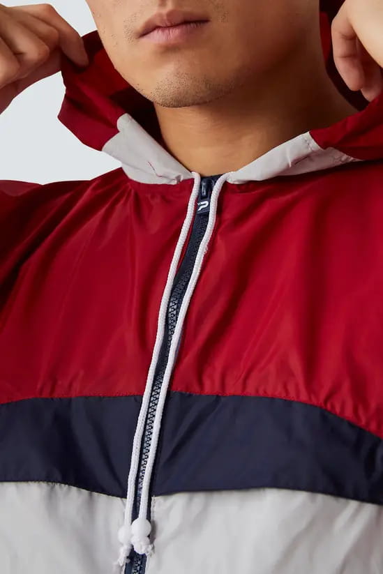 Patrick Cagoule - Maroon/Grey