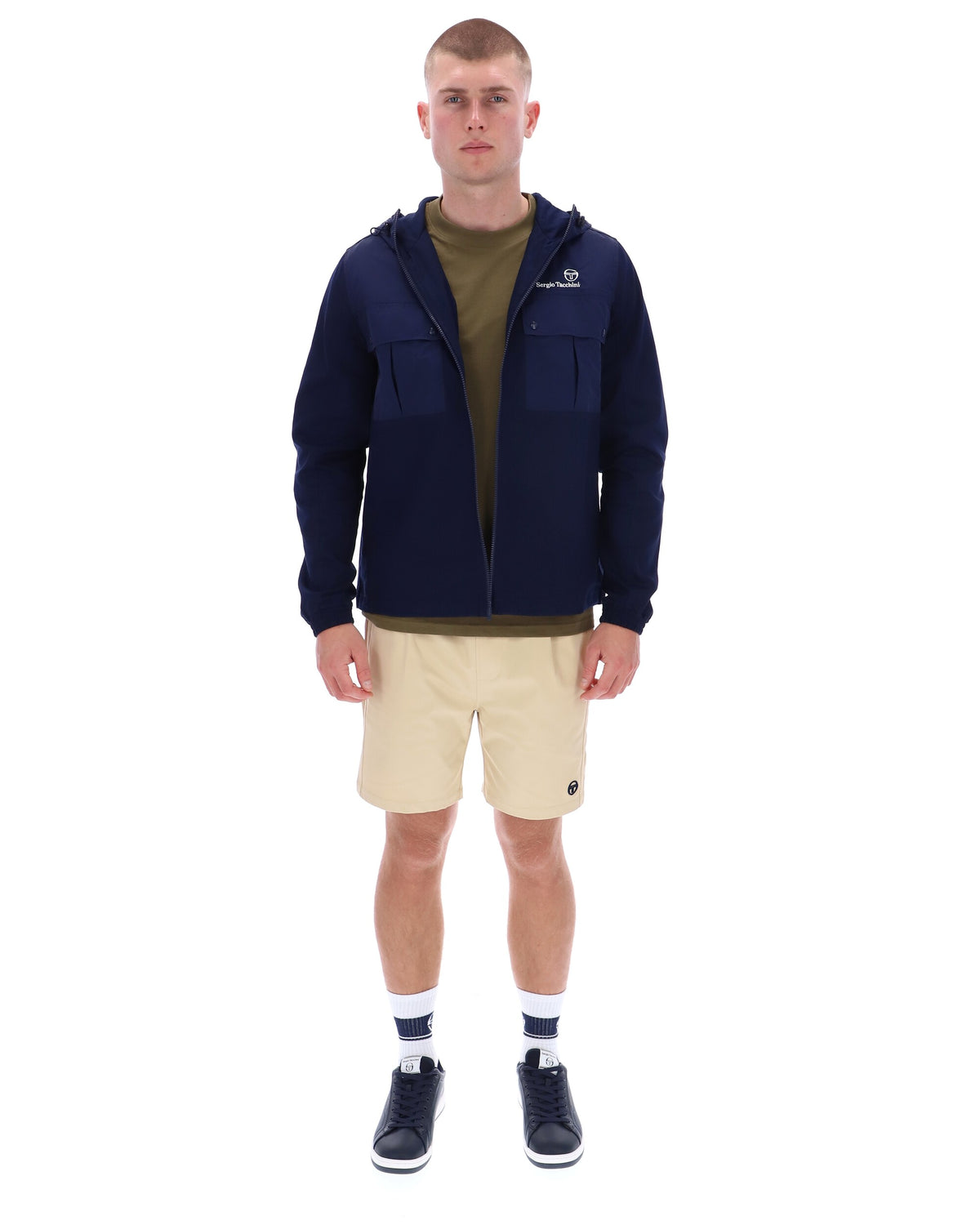 Sergio Tacchini Calisti Hooded Jacket - Navy