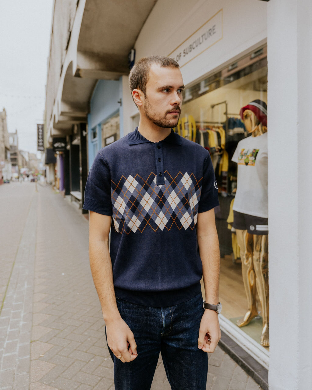 Sergio Tacchini Carezza Knitted Polo - Navy