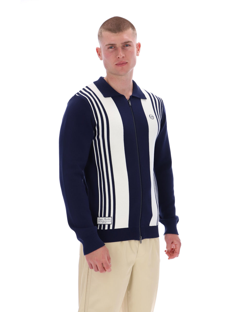Sergio Tacchini Cipri Cardigan - Navy/White