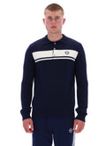 Sergio Tacchini Damarindo Knitted Polo - Navy/White