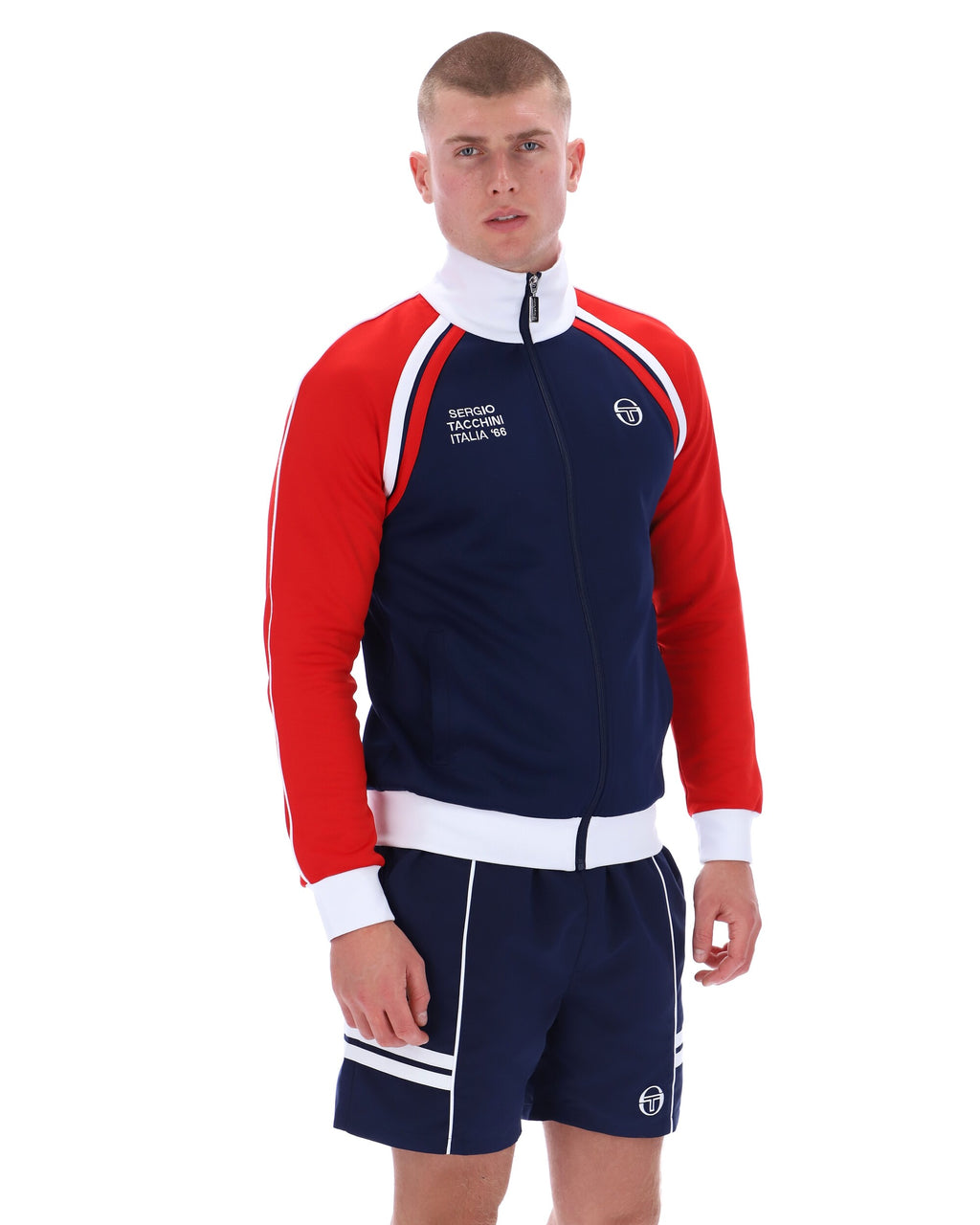 Sergio Tacchini Ghibli Davis Track Top - Navy/Red/White
