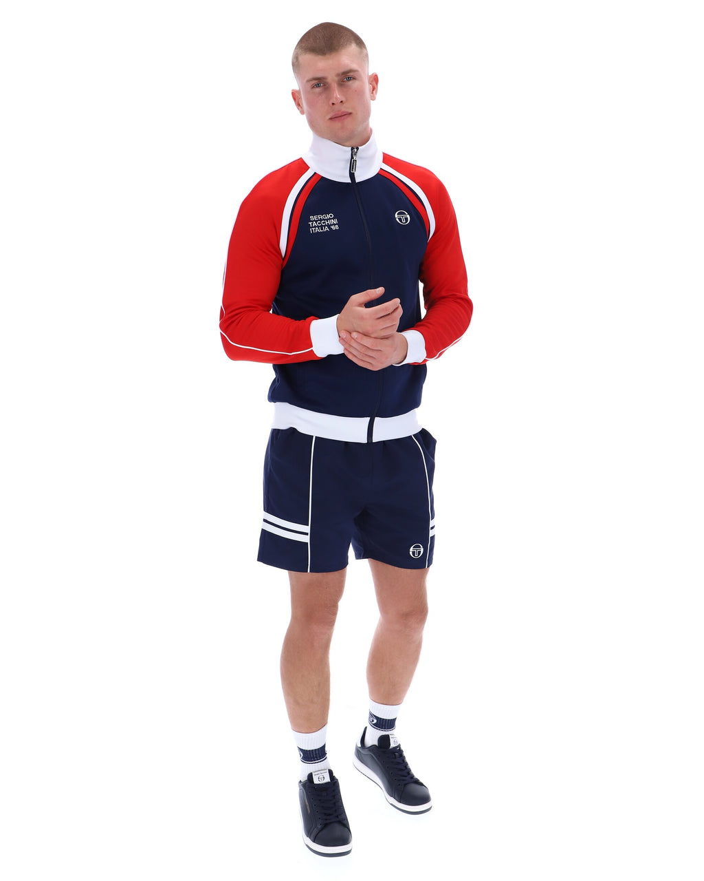 Sergio Tacchini Ghibli Davis Track Top - Navy/Red/White