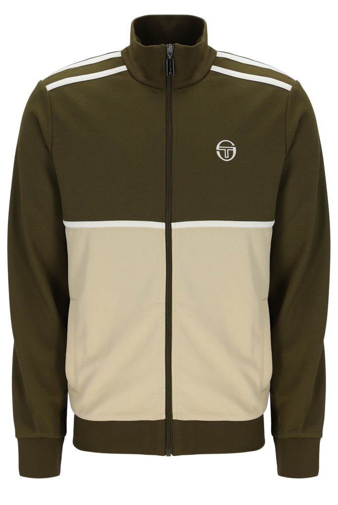 Sergio Tacchini Locchi Track Top - Olive/Sand