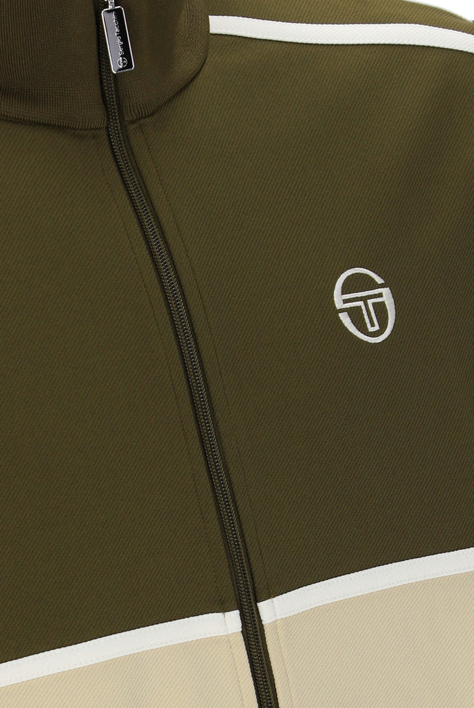 Sergio Tacchini Locchi Track Top - Olive/Sand