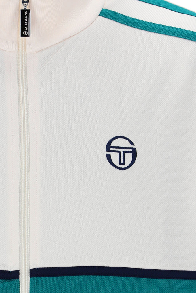 Sergio Tacchini Locchi Track Top - White/Teal