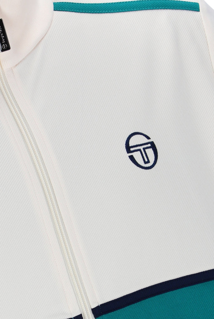 Sergio Tacchini Locchi Track Top - White/Teal