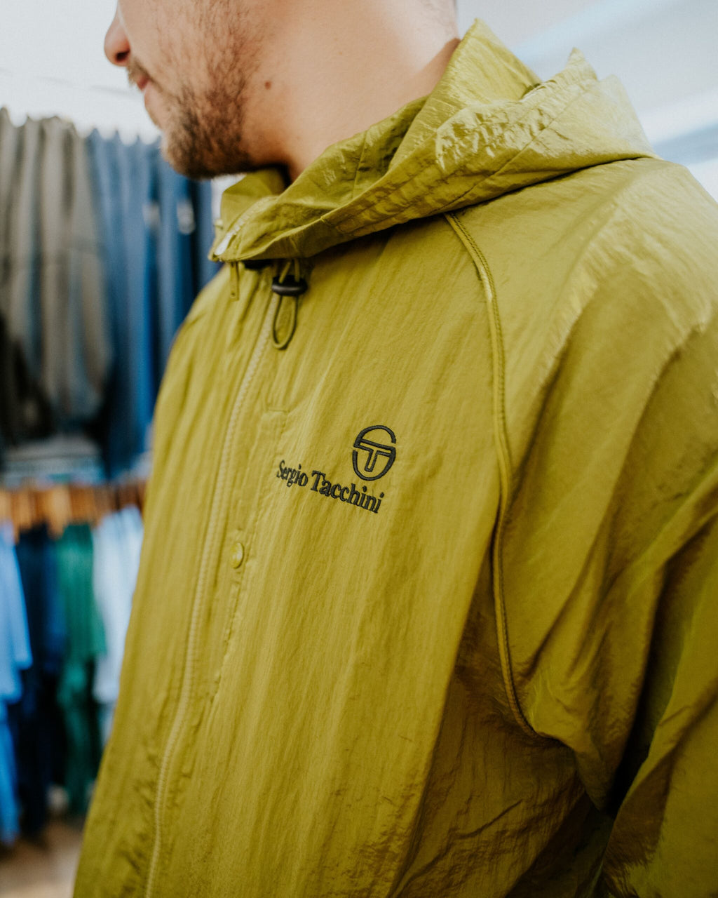 Sergio Tacchini Maldini Hooded Jacket - Avocado Green