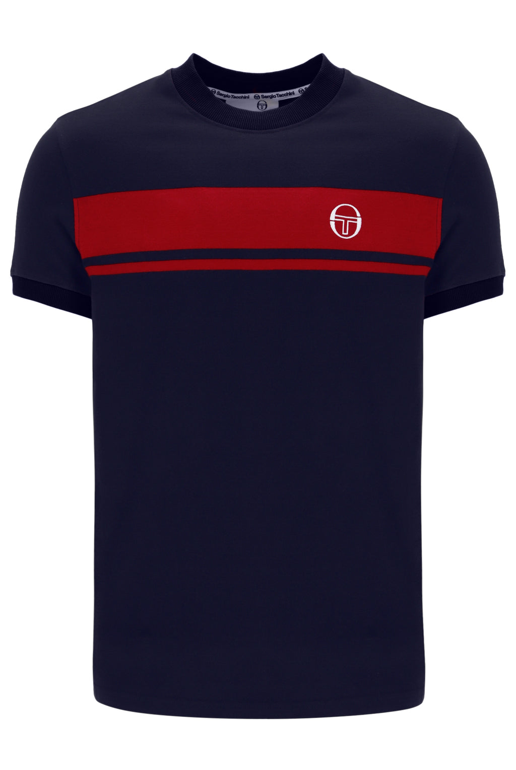 Sergio Tacchini Master T-Shirt - Navy/Red