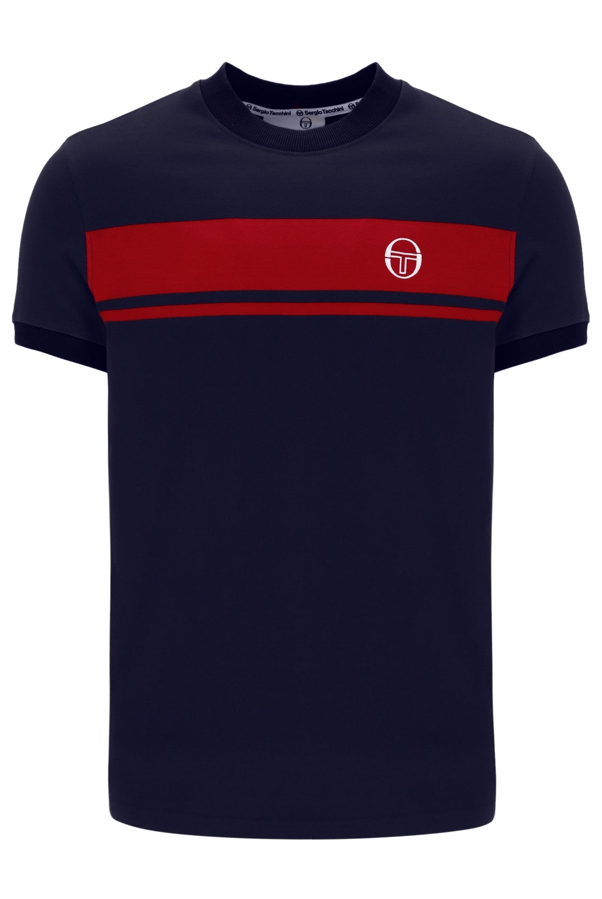 Sergio Tacchini Master T-Shirt - Navy/Red