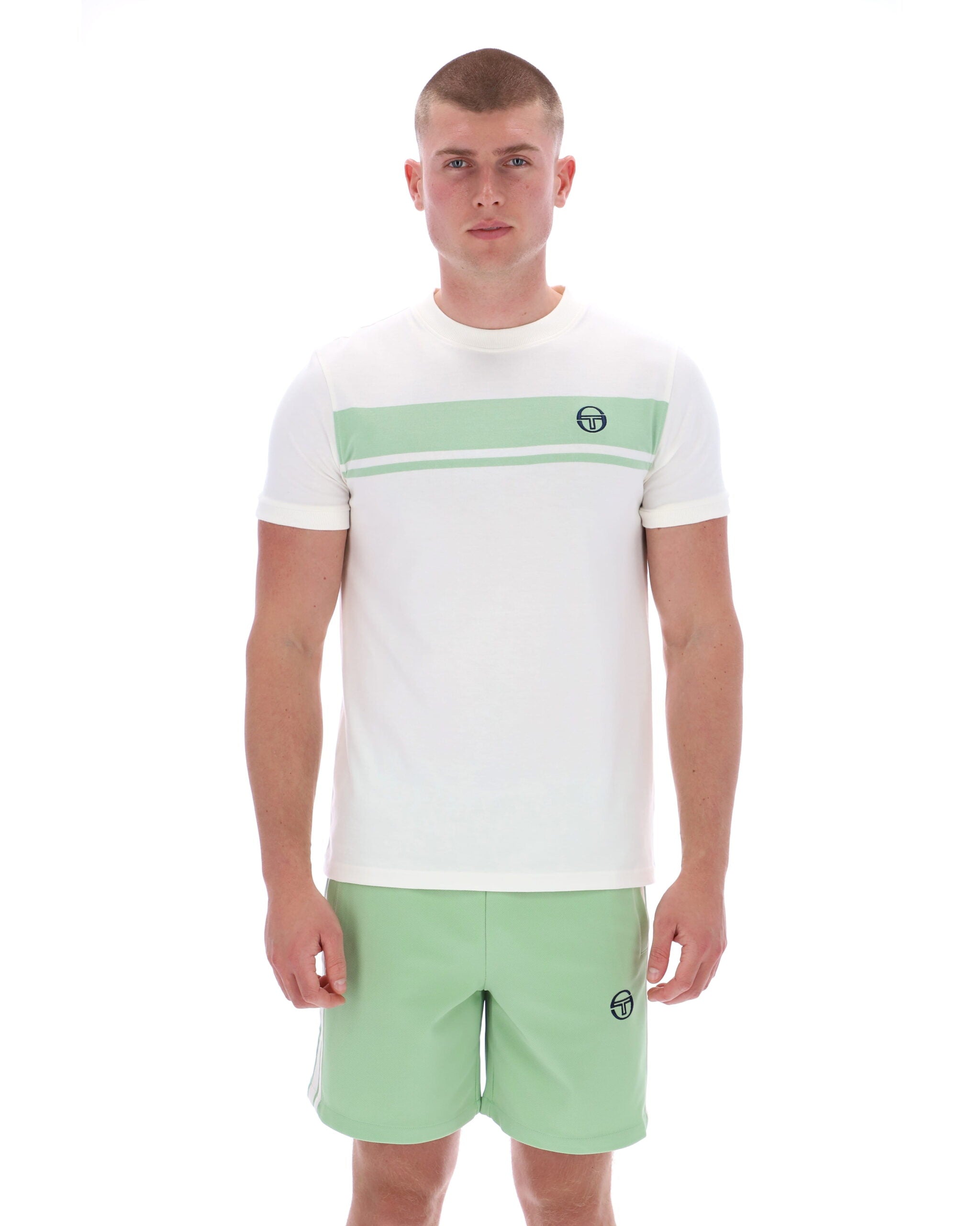 Sergio Tacchini Master T-Shirt - White/Mint