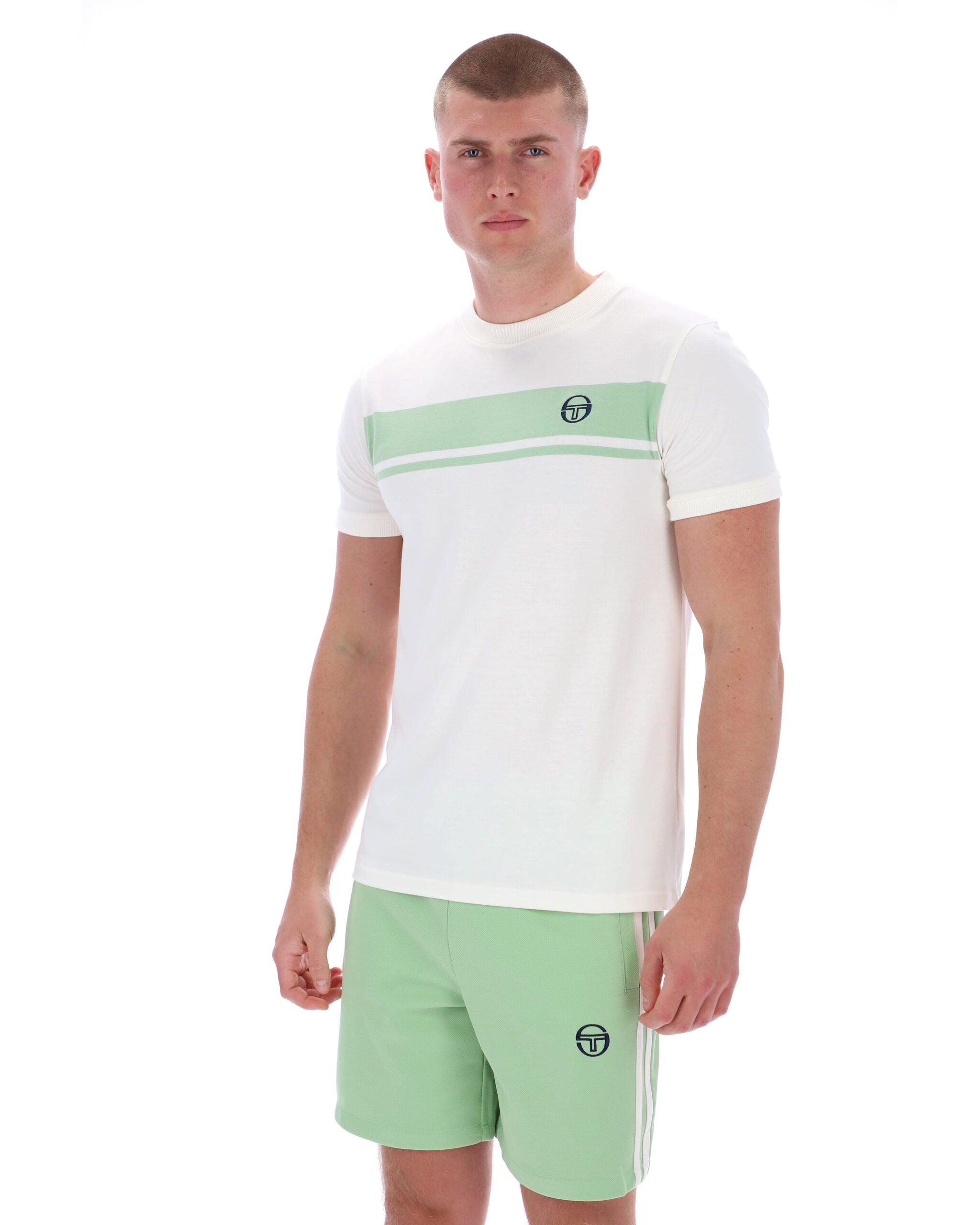 Sergio Tacchini Master T-Shirt - White/Mint