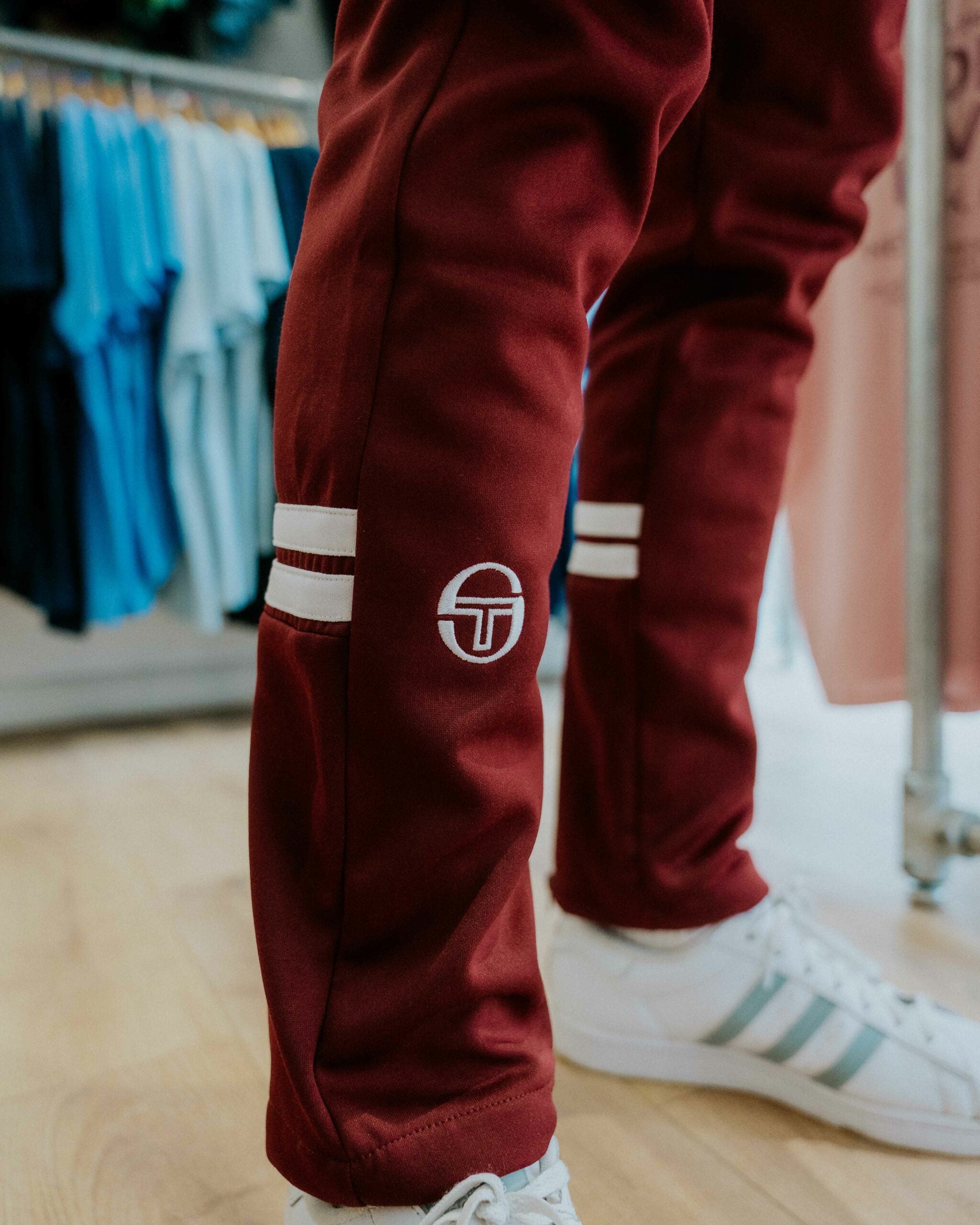 Sergio Tacchini Track Pants - Maroon