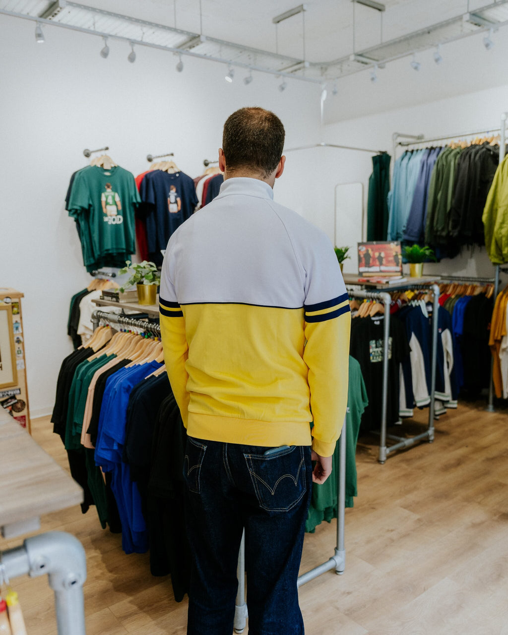 Sergio Tacchini Orion Track Top - Yellow/White